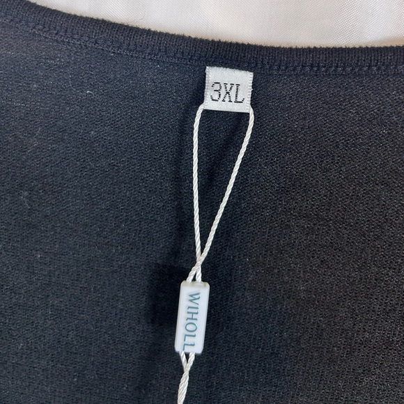 NWT Woman’s Plus Size 3XL Black Long Sleeve Sweater - Picture 4 of 7